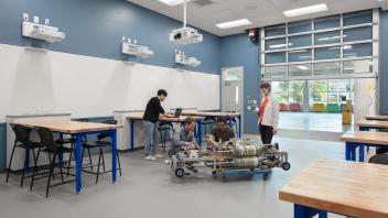 look into the design classrooms