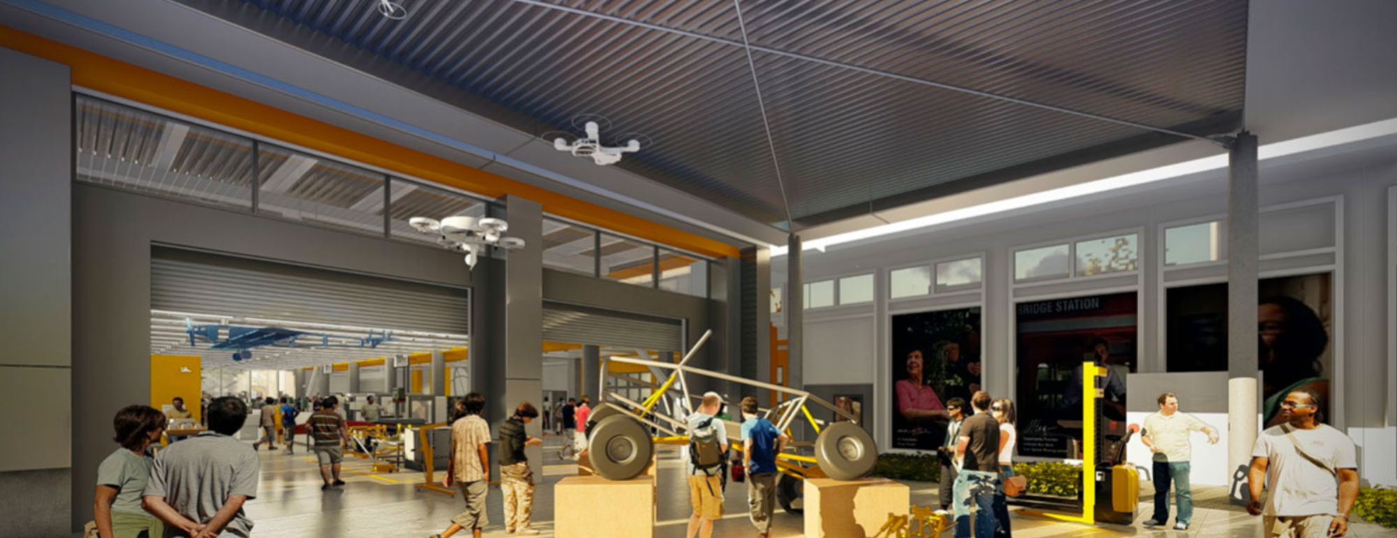 Rendering of the Diane Bryant Engineering Student Design Center